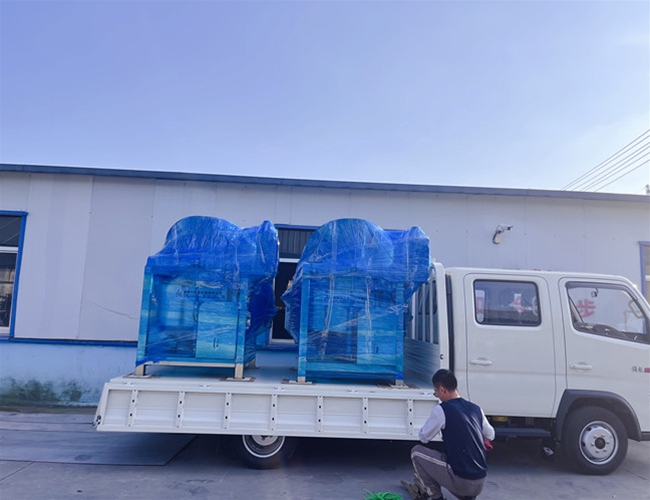 威海熟食加工廠訂購自動出料鹵煮鍋2臺發(fā)貨